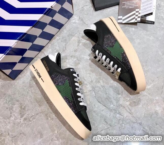 Low Price Golden Goose Stardan Mesh Sneaker Black/Green 051124