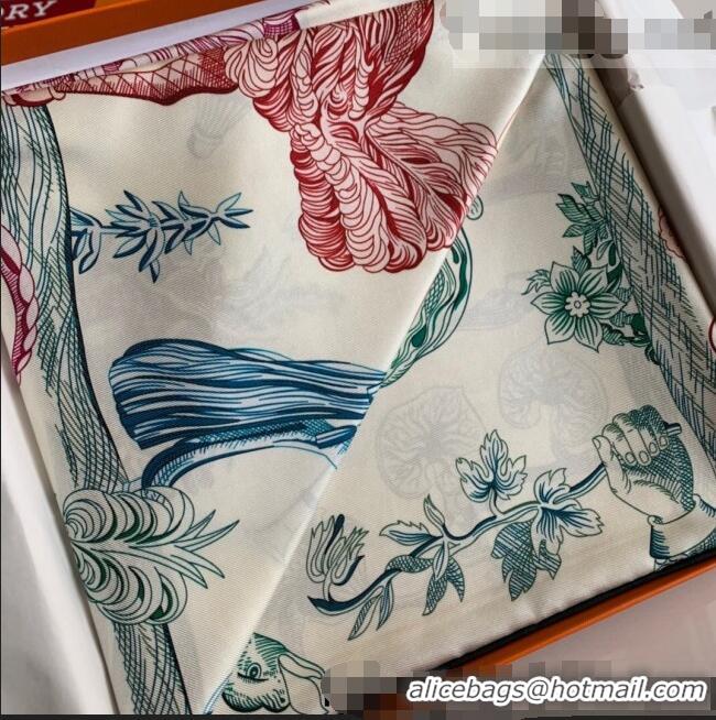 Cheapest Hermes Reversible Silk Sqaure Scarf 90x90cm H62311 Blue 2021