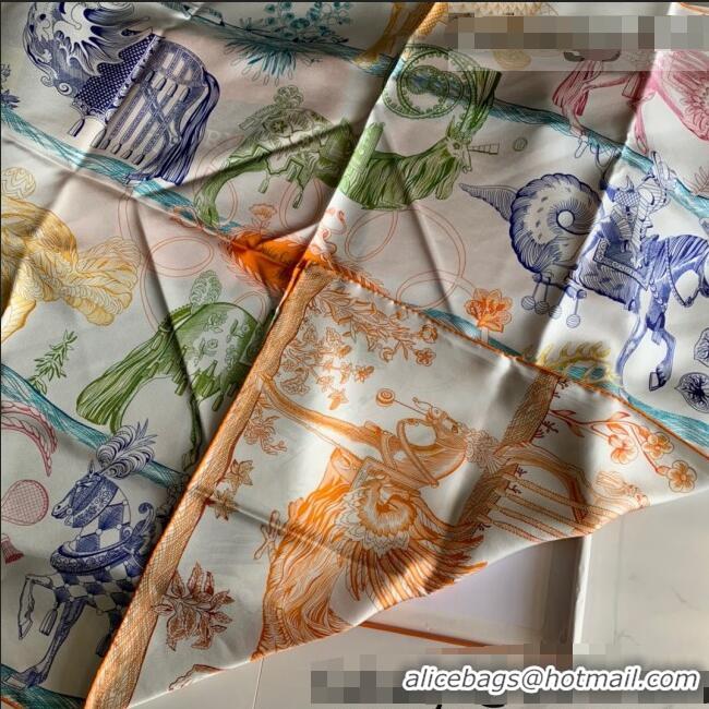 Cheapest Hermes Reversible Silk Sqaure Scarf 90x90cm H62311 Blue 2021