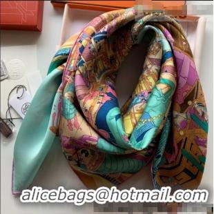 Buy Fashionable Hermes Carre Silk Square Scarf 90x90cm H62311 Purple 2021