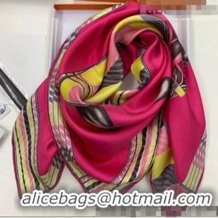 Discount Hermes War Horse Silk Square Scarf 90x90cm H62312 Pink 2021