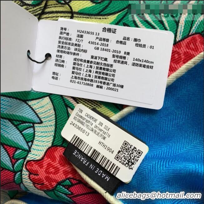 Buy Cheap Hermes Univer Cashmere Silk Sqaure Shawl Scarf 140x140cm H81717 Blue 2021