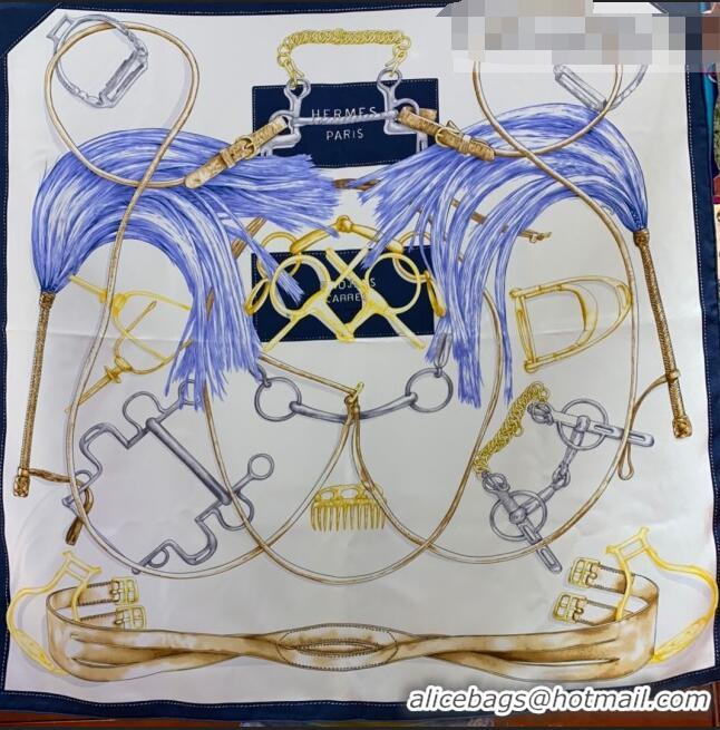 Cheapest Hermes Sketch Twilly Silk Square Scarf 90x90cm H81801 Blue 2021