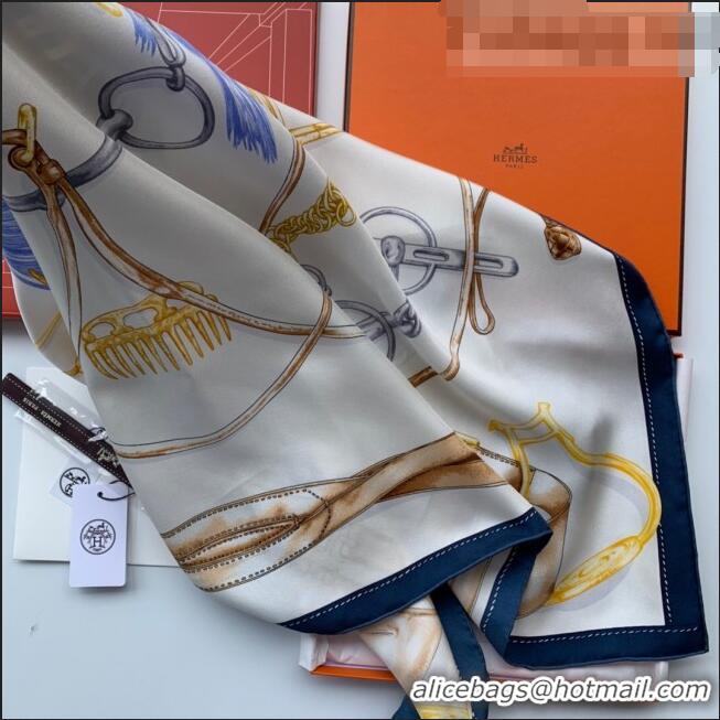 Cheapest Hermes Sketch Twilly Silk Square Scarf 90x90cm H81801 Blue 2021