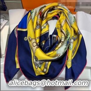 Affordable Price Hermes Twilly Silk Square Scarf 90x90cm H81805 Yellow 2021