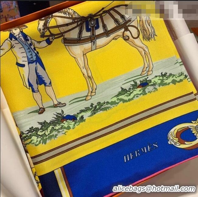 Affordable Price Hermes Twilly Silk Square Scarf 90x90cm H81805 Yellow 2021