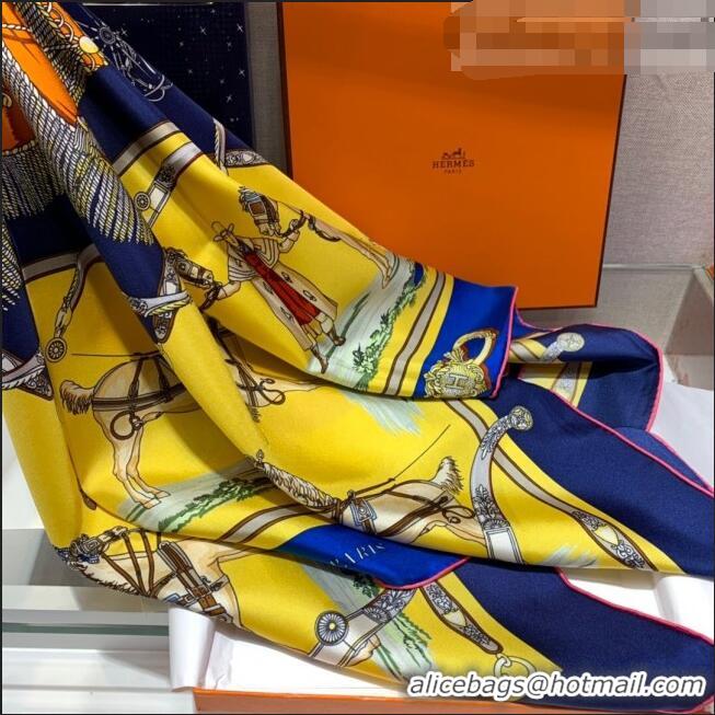 Affordable Price Hermes Twilly Silk Square Scarf 90x90cm H81805 Yellow 2021