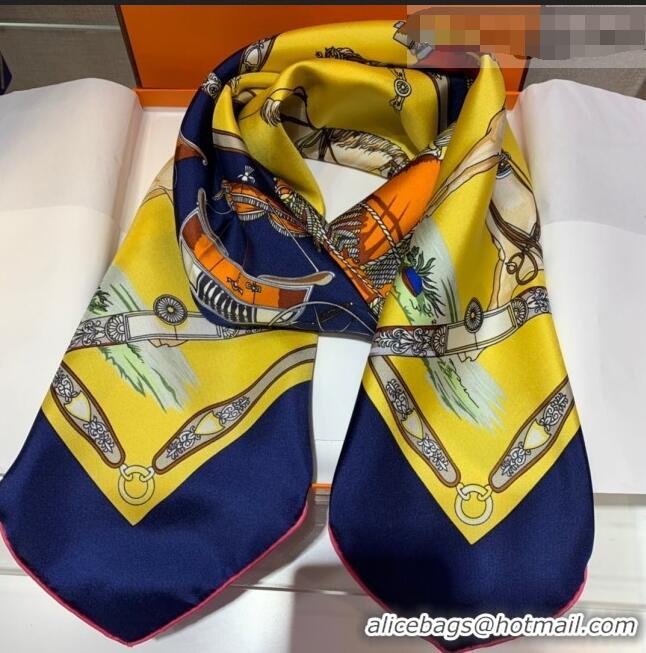 Affordable Price Hermes Twilly Silk Square Scarf 90x90cm H81805 Yellow 2021