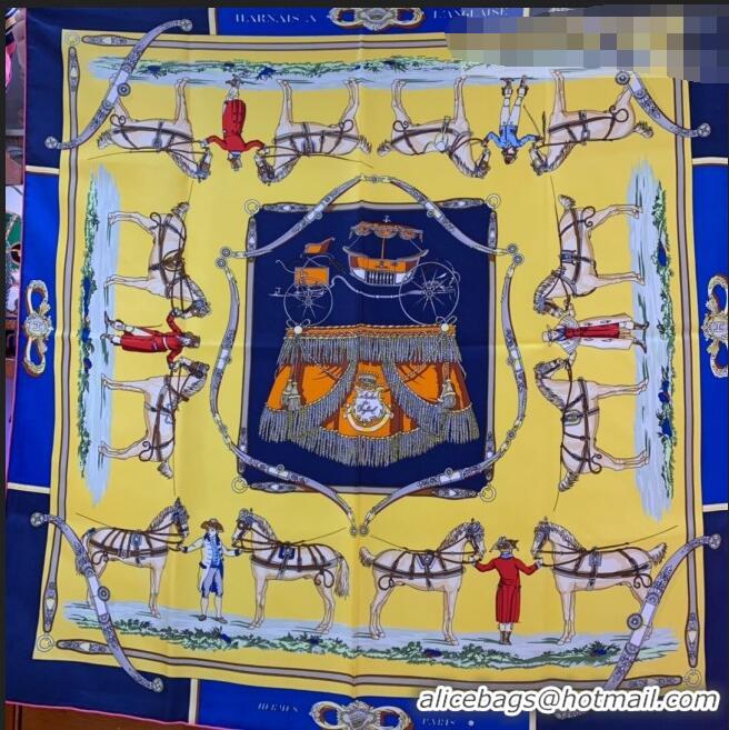 Affordable Price Hermes Twilly Silk Square Scarf 90x90cm H81805 Yellow 2021