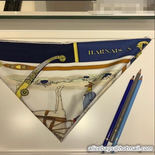 Purchase Grade Hermes Twilly Silk Square Scarf 90x90cm H81805 White 2021