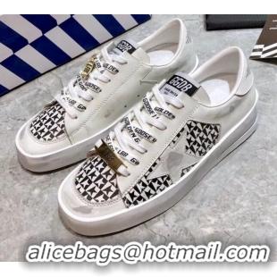 Best Quality Golden Goose Stardan Star Print Sneaker White/Black 051126