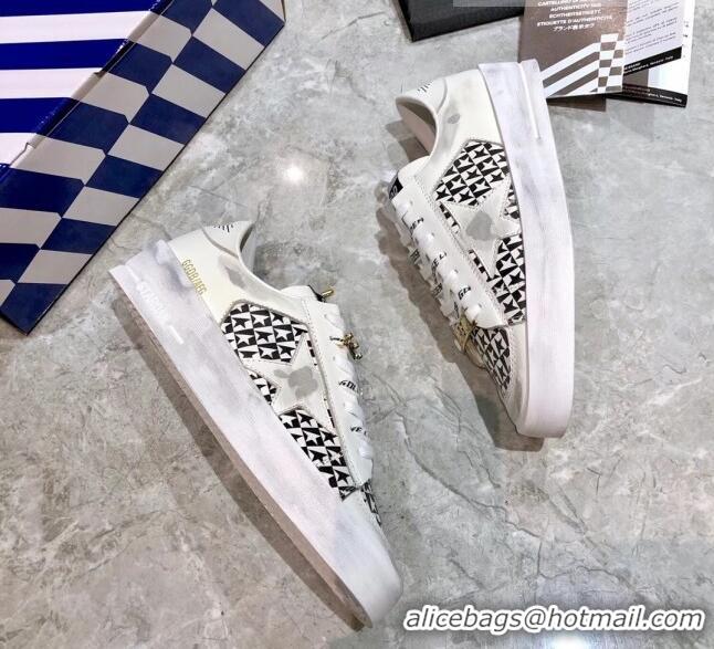 Best Quality Golden Goose Stardan Star Print Sneaker White/Black 051126