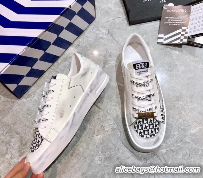 Best Quality Golden Goose Stardan Star Print Sneaker White/Black 051126