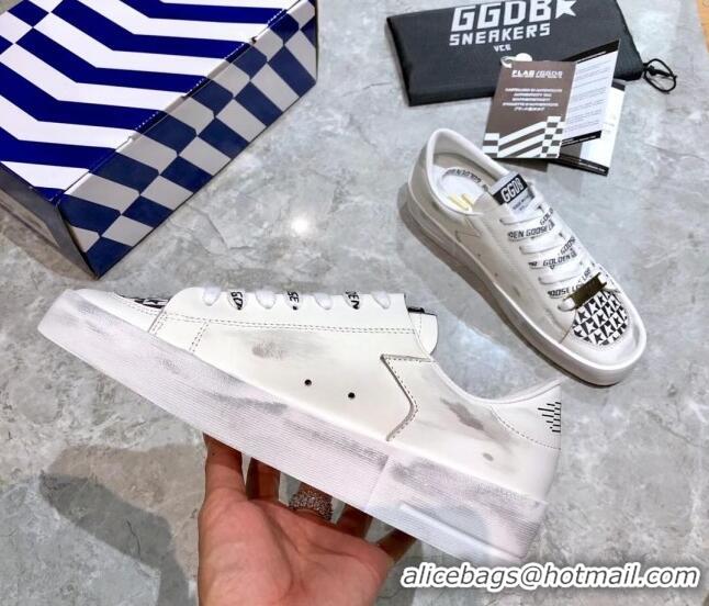 Best Quality Golden Goose Stardan Star Print Sneaker White/Black 051126