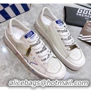 Good Quality Golden Goose Graffiti White Calfskin Sneaker 051127