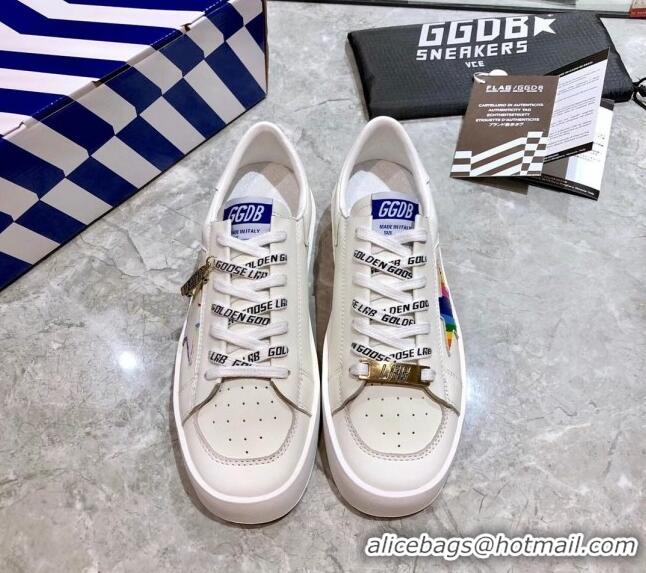 Good Quality Golden Goose Graffiti White Calfskin Sneaker 051127