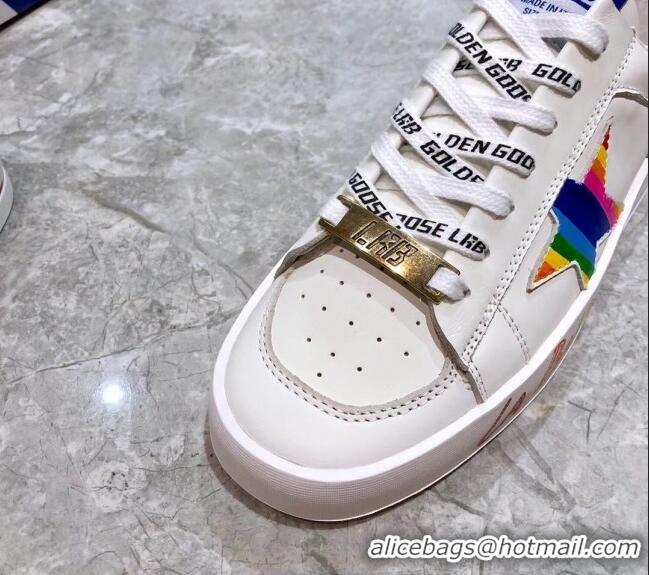 Good Quality Golden Goose Graffiti White Calfskin Sneaker 051127