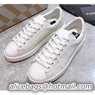 Lowest Price Golden Goose Purestar White Calfskin Sneaker 051133