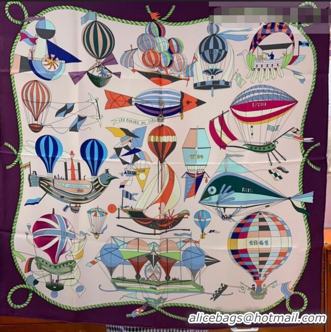 Famous Brand Hermes Sky Wings Twilly Silk Square Scarf 90x90cm H81806 Pink 2021