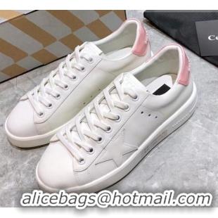 Best Product Golden Goose Purestar White Calfskin Sneaker Pink 051134