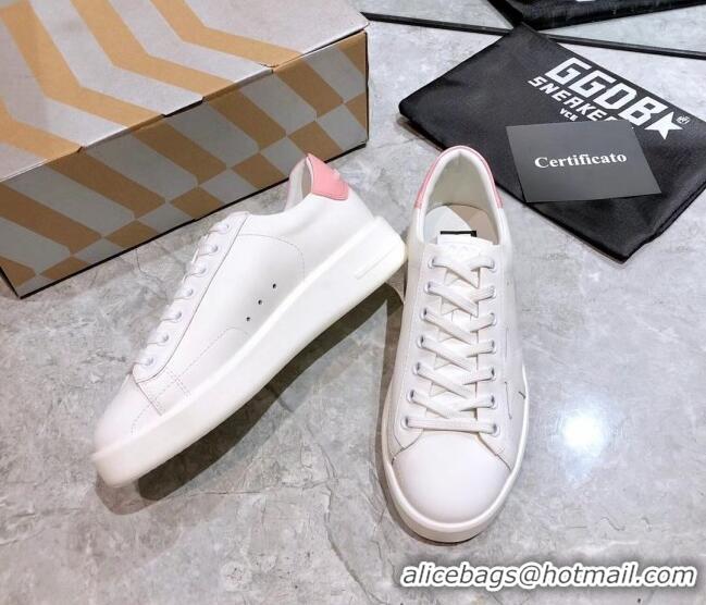 Best Product Golden Goose Purestar White Calfskin Sneaker Pink 051134