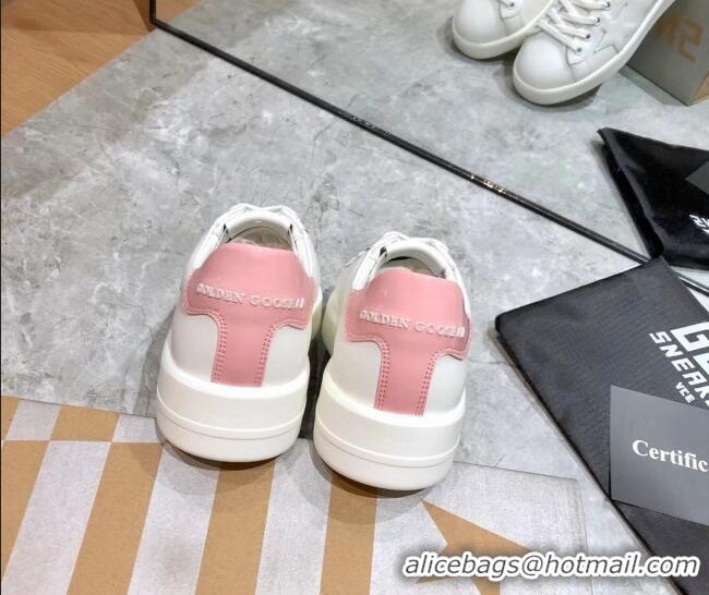 Best Product Golden Goose Purestar White Calfskin Sneaker Pink 051134