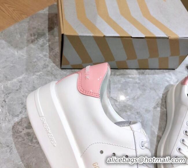 Best Product Golden Goose Purestar White Calfskin Sneaker Pink 051134