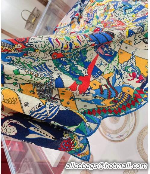 Unique Grade Hermes Cashmere and Silk Scarf 100x100cm HS06 2021