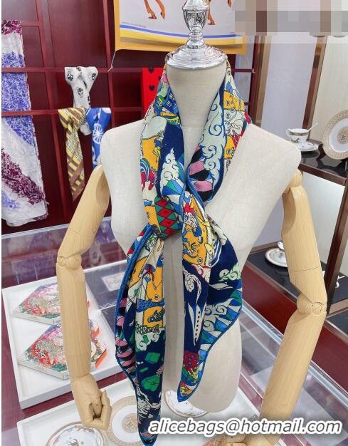 Unique Grade Hermes Cashmere and Silk Scarf 100x100cm HS06 2021