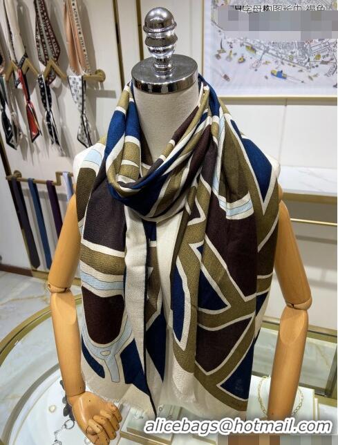 Inexpensive Hermes Cashmere and Silk Long Scarf HS809 2021