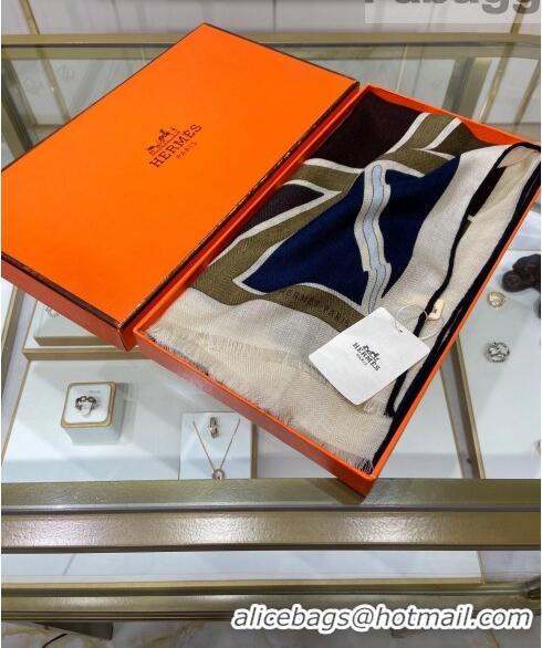 Inexpensive Hermes Cashmere and Silk Long Scarf HS809 2021