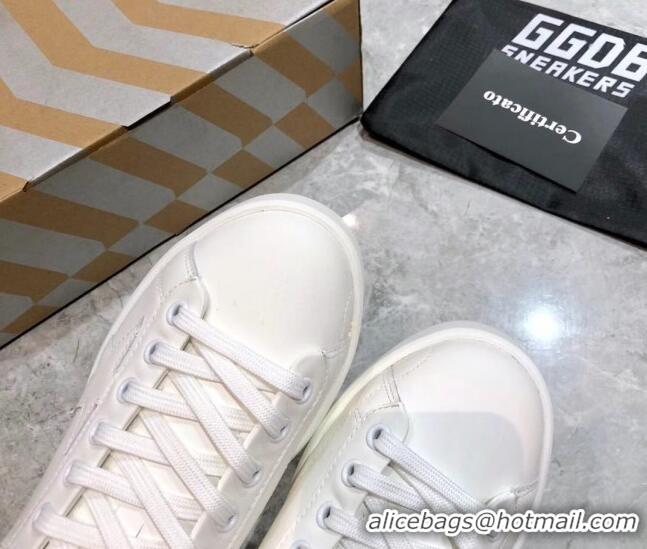 Top Design Golden Goose Purestar White Calfskin Sneaker Black 051138