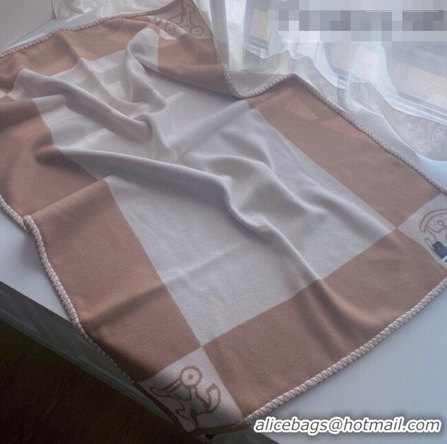 Buy Discount Hermes Wool & Cashmere Baby Blanket HB93015 Coffee 2021