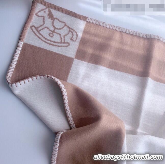 Buy Discount Hermes Wool & Cashmere Baby Blanket HB93015 Coffee 2021