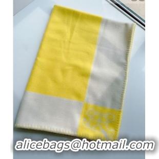 Unique Style Hermes Wool & Cashmere Baby Blanket HB93016 Yellow 2021