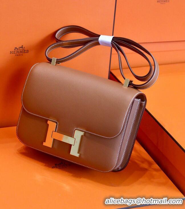 Buy Discount Hermes Original Espom Leather Constance Bag H9978 Wheat