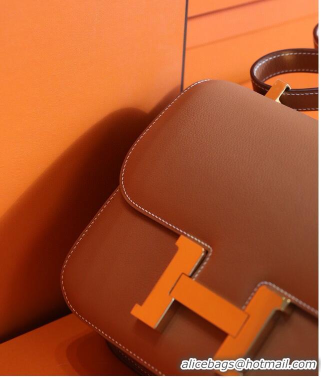 Buy Discount Hermes Original Espom Leather Constance Bag H9978 Wheat