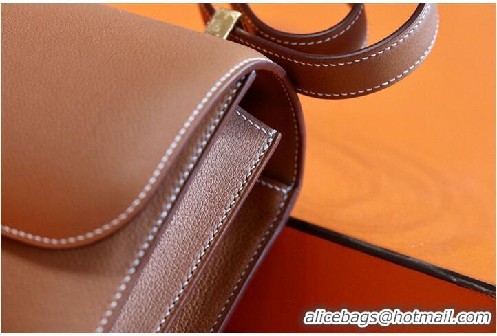 Buy Discount Hermes Original Espom Leather Constance Bag H9978 Wheat