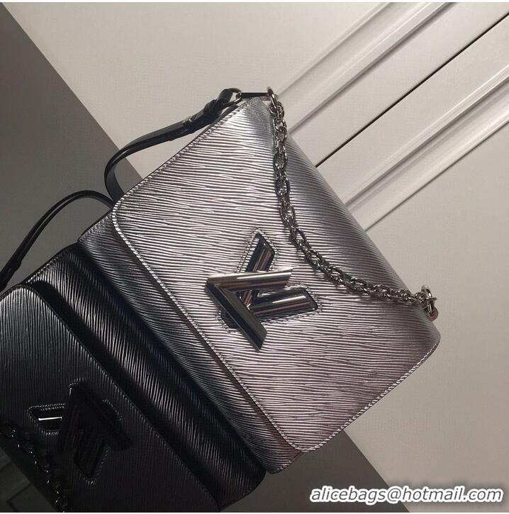 Well Crafted Louis Vuitton Epi Leather TWIST MM M50280 Silver