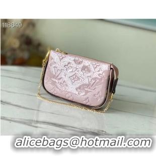 Grade Louis Vuitton Monogram Vernis MINI POCHETTE ACCESSOIRES M58009 pink