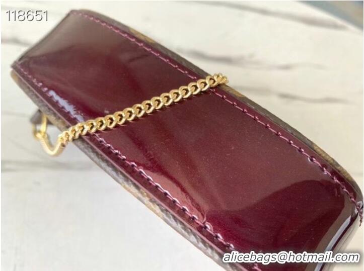 Low Cost Louis Vuitton Monogram Vernis MINI POCHETTE ACCESSOIRES M58009 violet