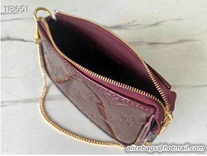 Low Cost Louis Vuitton Monogram Vernis MINI POCHETTE ACCESSOIRES M58009 violet