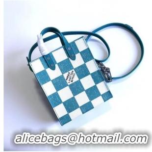 New Style Louis Vuitton SAC PLAT XS N60479 blue