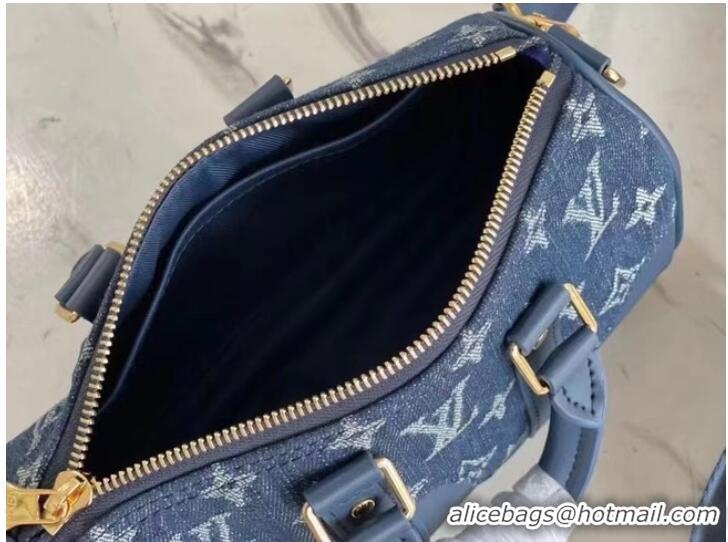 Famous Brand Louis Vuitton CITY KEEPALL M90689 blue