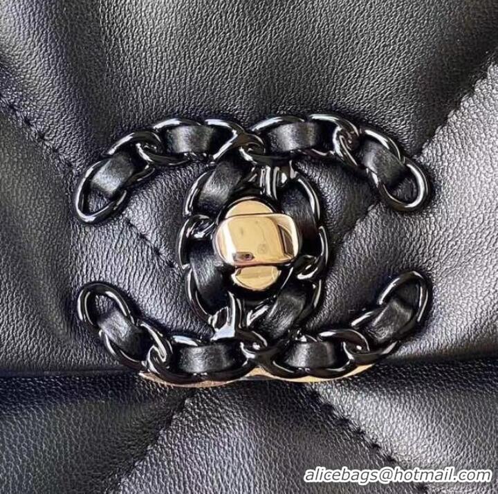 Promotional CHANEL Lambskin 19 Flap Bag AS1160 AS1161 black