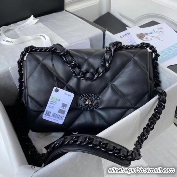 Promotional CHANEL Lambskin 19 Flap Bag AS1160 AS1161 black