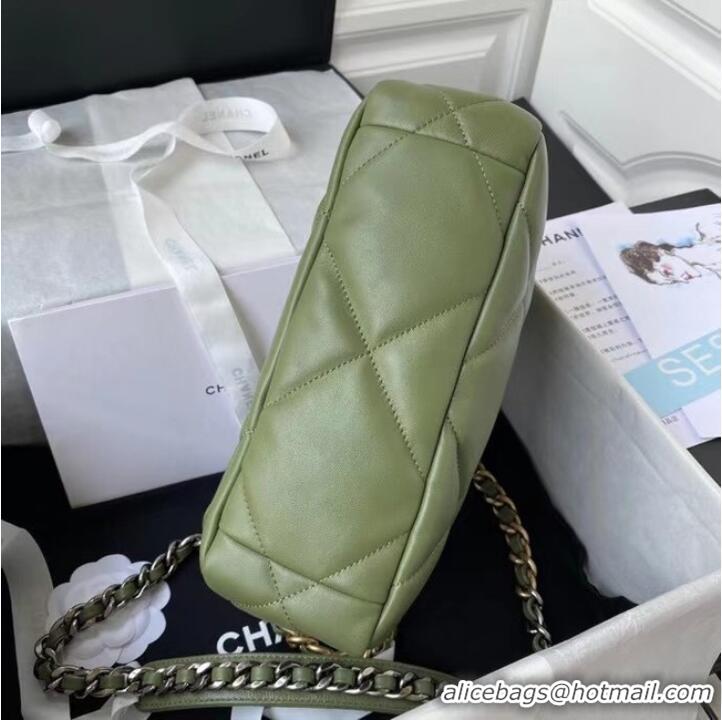 Traditional Discount CHANEL Lambskin 19 Flap Bag AS1160 AS1161 green