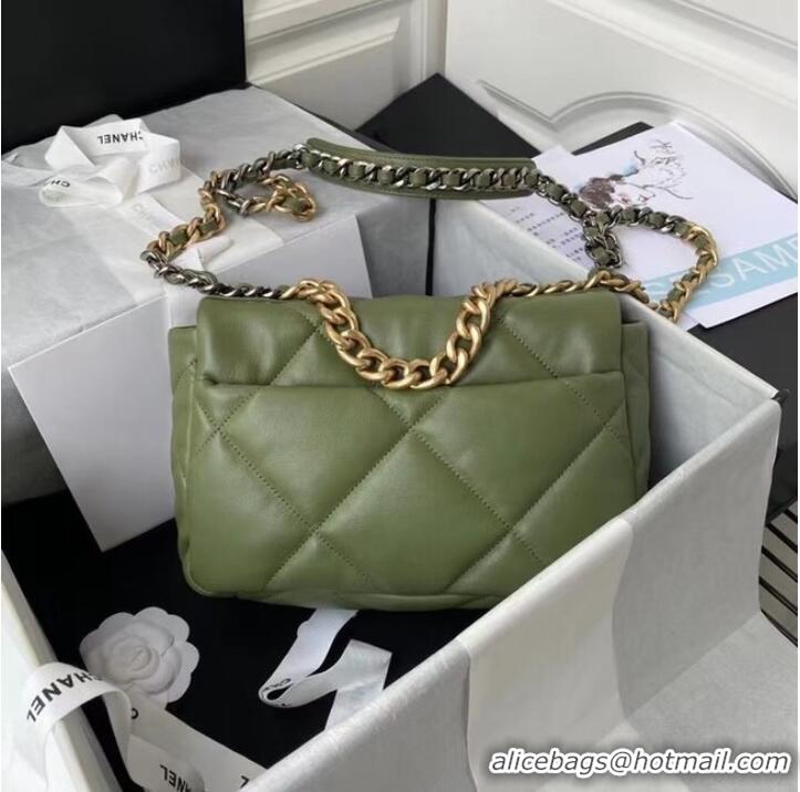 Traditional Discount CHANEL Lambskin 19 Flap Bag AS1160 AS1161 green