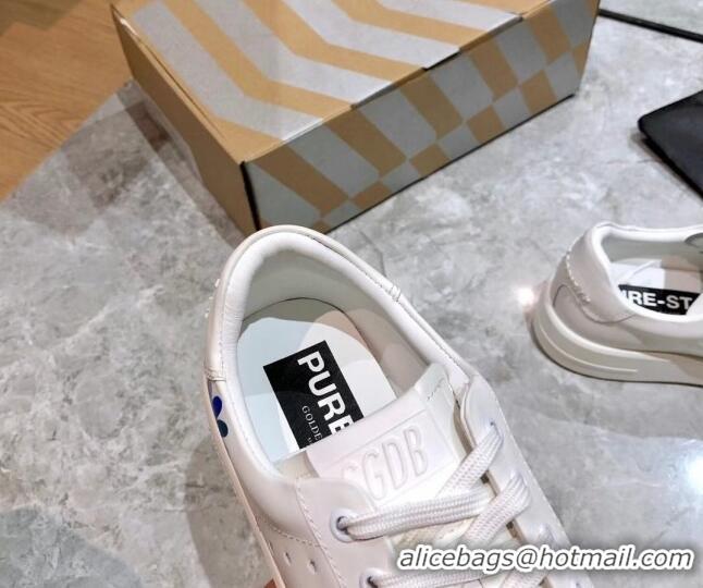 Hot Style Golden Goose Graffiti White Calfskin Sneaker Pink 051142