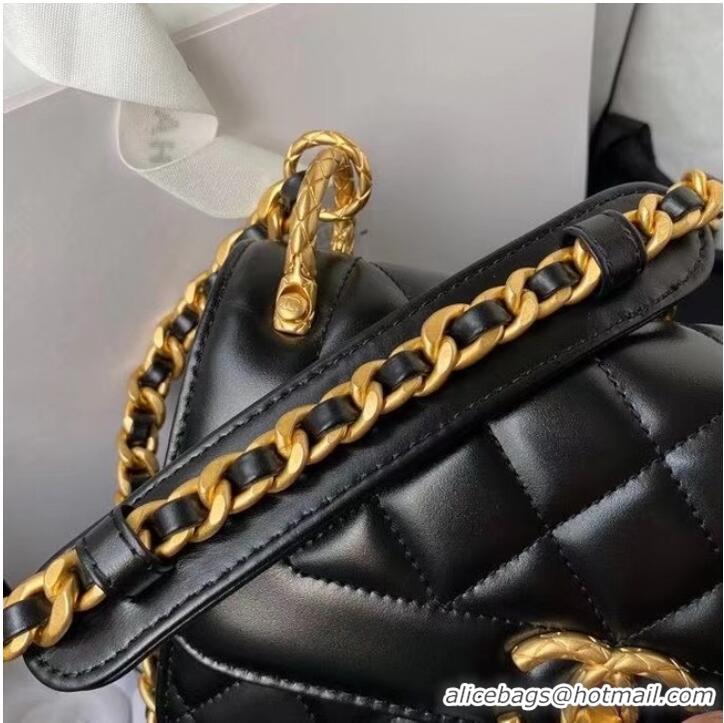 Good Quality Chanel small Flap Shoulder Bag Original leather AS2714 black